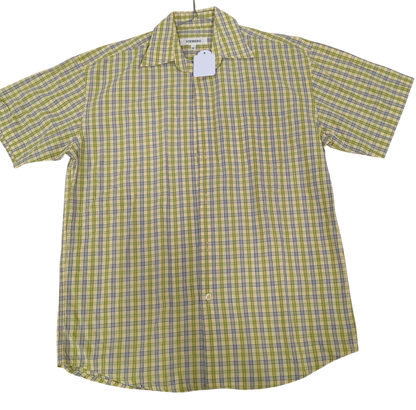 ICEBERG Yellow Plaid Button-Down Shirt - Size M