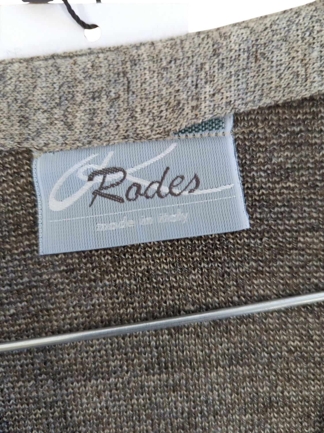 Rodes Diamond Pattern Knit Waistcoat - Men's V-neck Button-up Vest