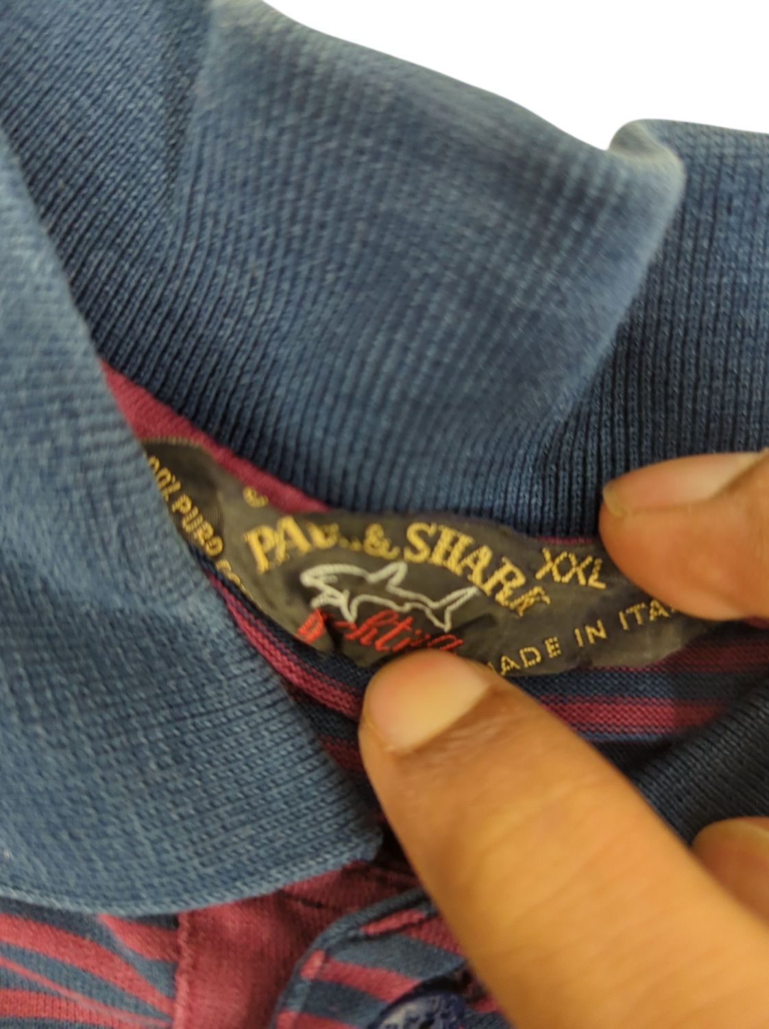 Paul & Shark Striped Polo Shirt - Size XXL