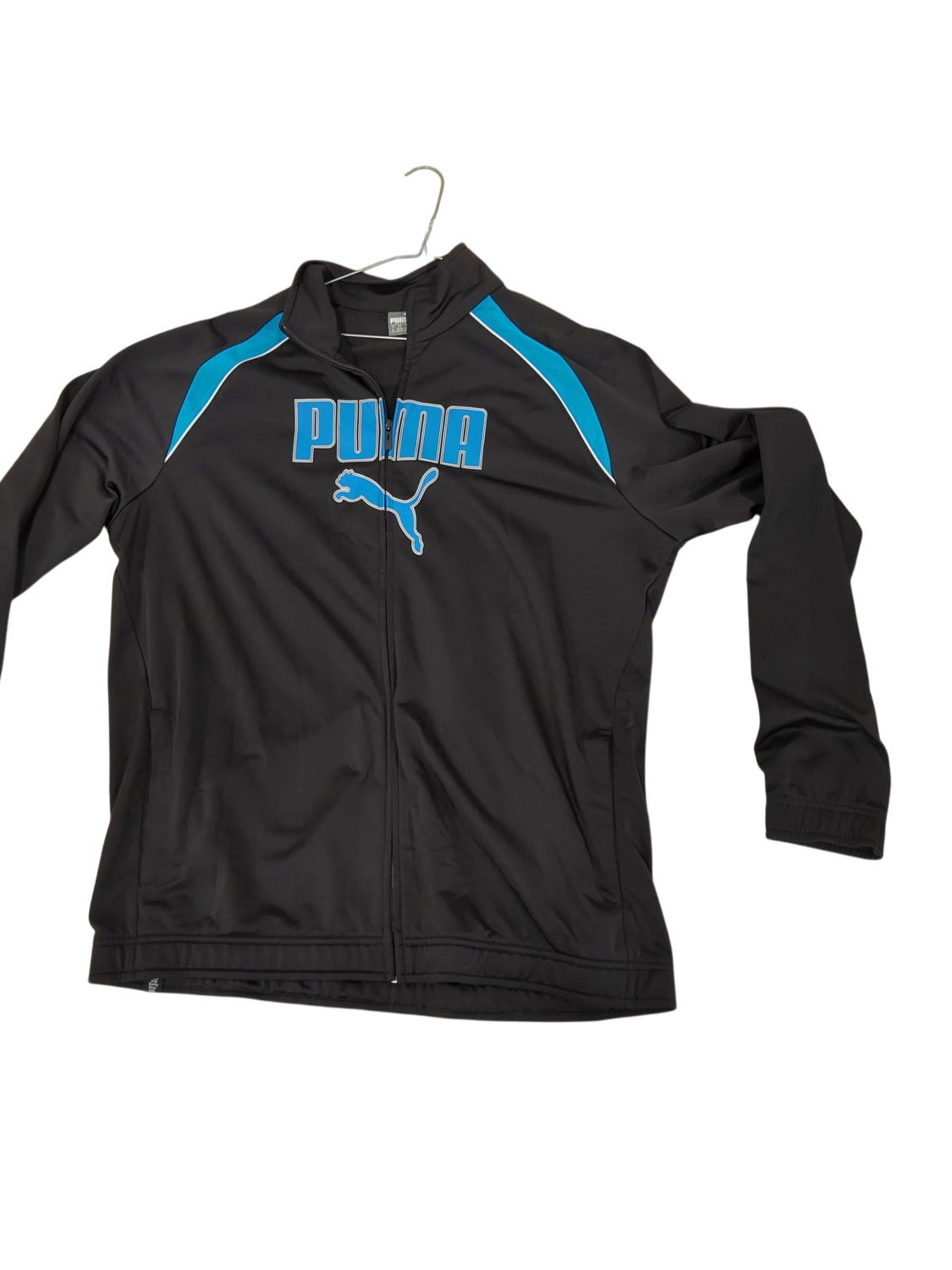 PUMA Black & Blue Zip-Up Track Jacket - Size XL