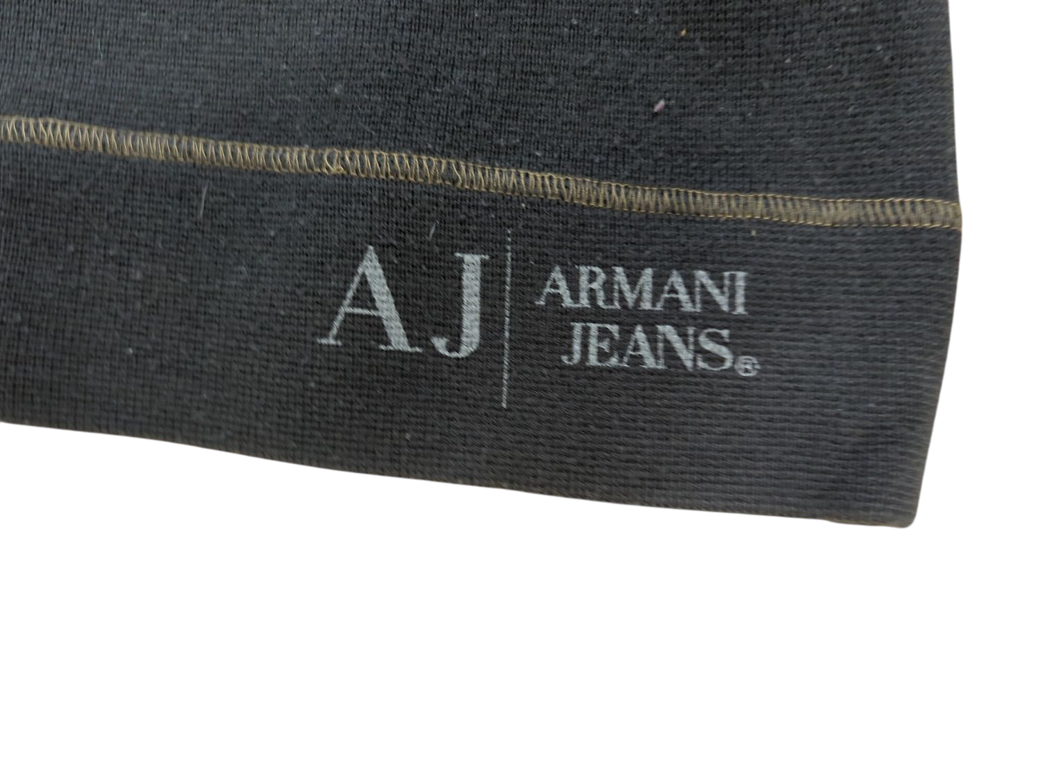 Armani Jeans Black & Grey Sweatshirt - Size 3XL - Made in Italy
