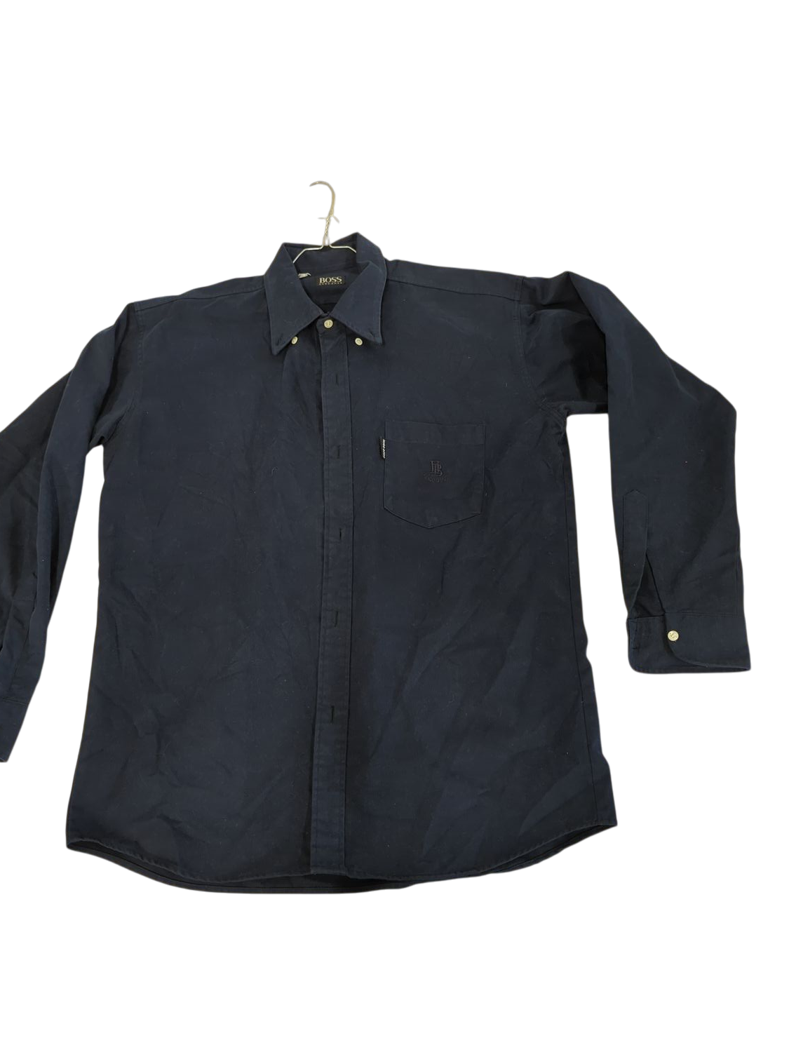 Hugo Boss Navy Button-Down Shirt - Men's Long Sleeve