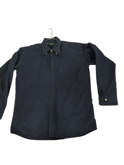 Hugo Boss Navy Button-Down Shirt - Men's Long Sleeve