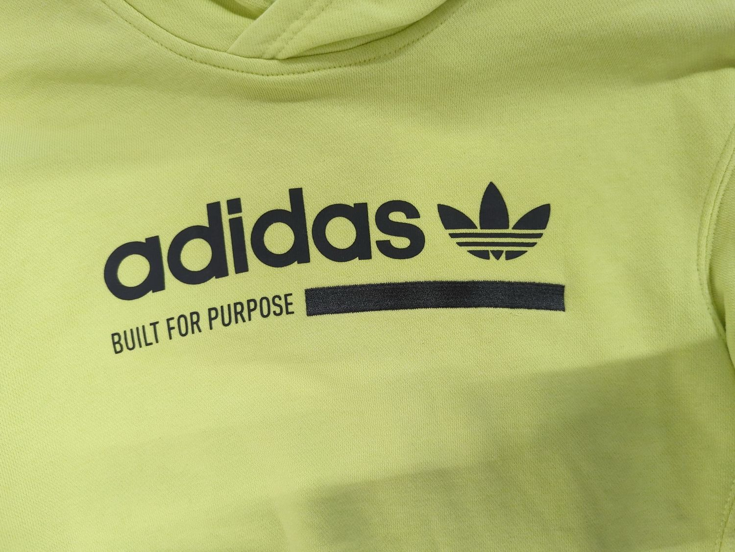 Adidas Neon Yellow Sweatshirt - Size M