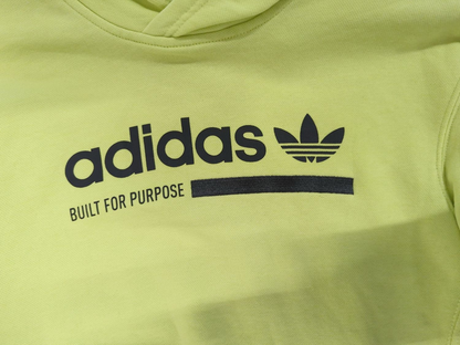 Adidas Neon Yellow Sweatshirt - Size M