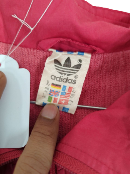 Adidas Pink Windbreaker Jacket - Size 42/44