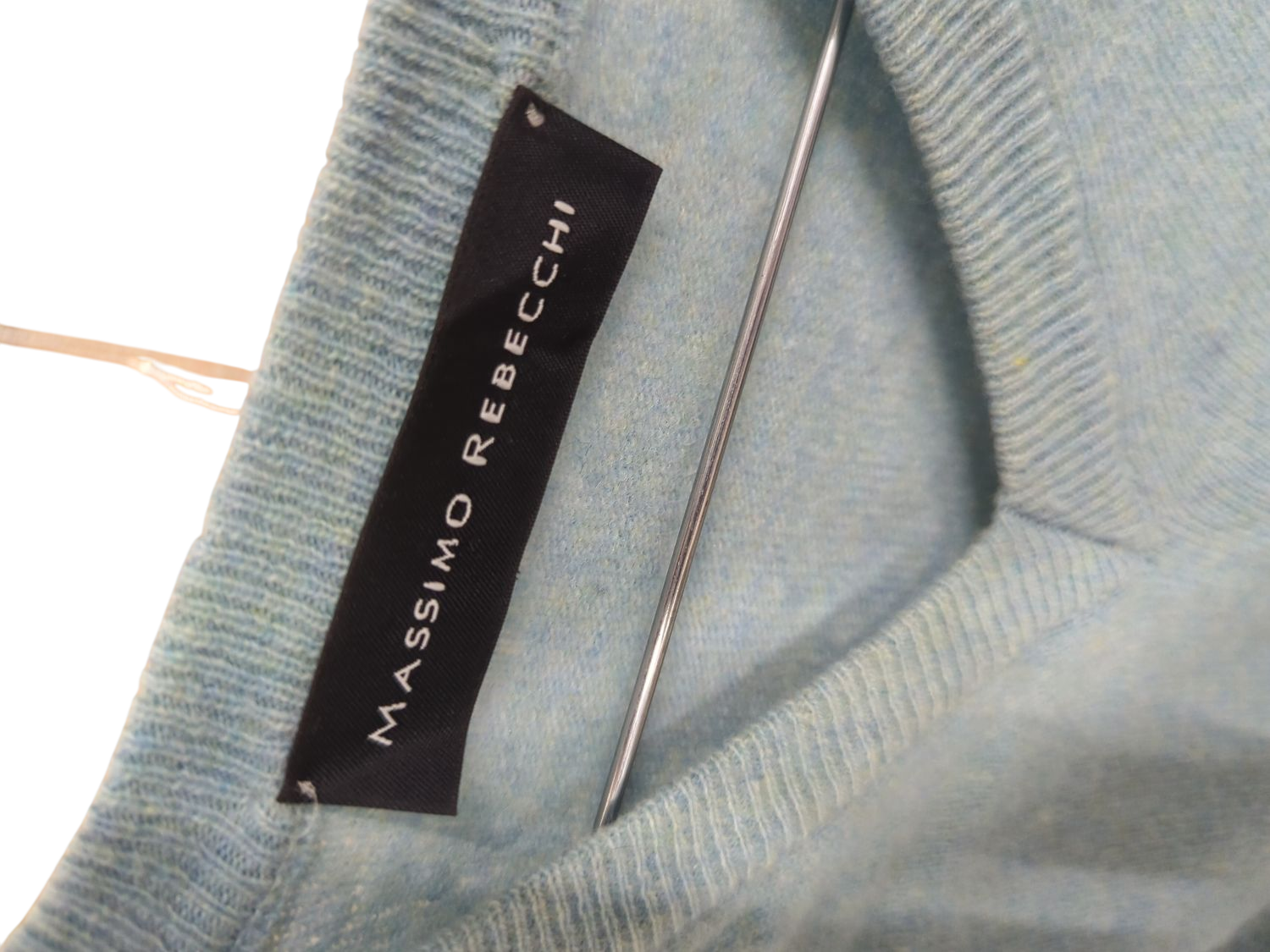 Massimo Rebecchi Light Blue Cashmere Sweater