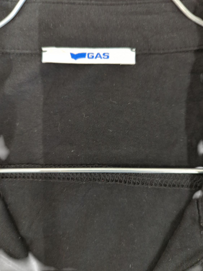GAS Black Long Sleeve Polo Shirt
