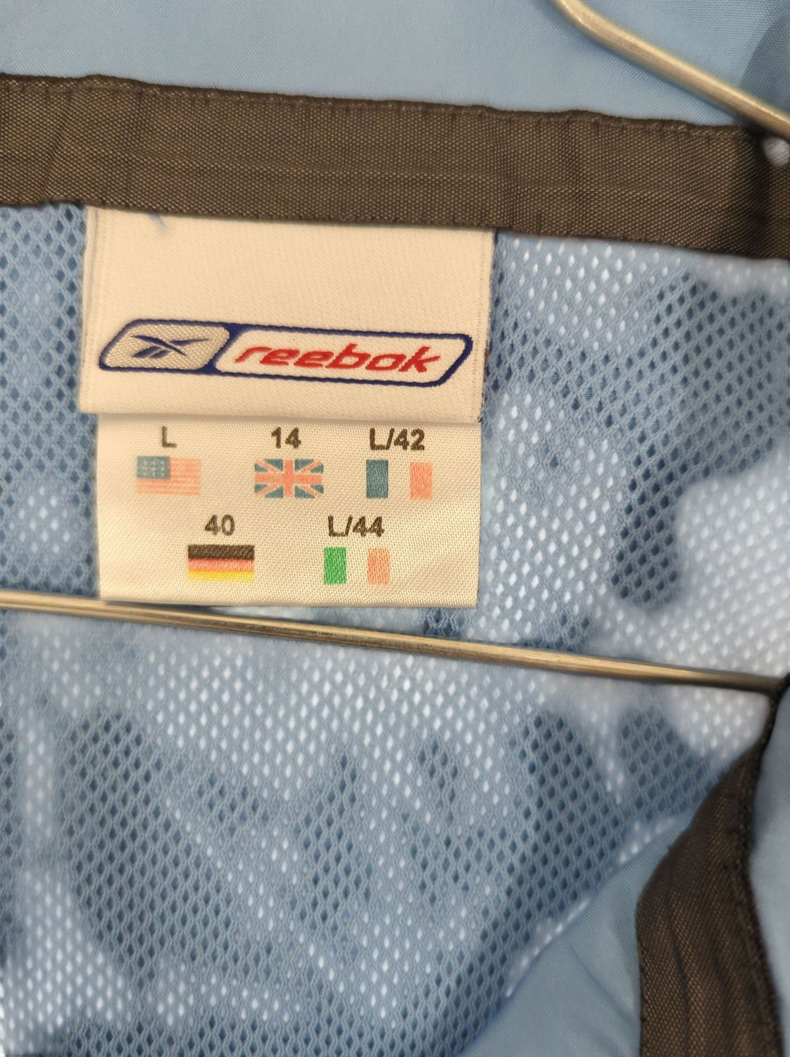 Reebok Blue Windbreaker Jacket - Size L