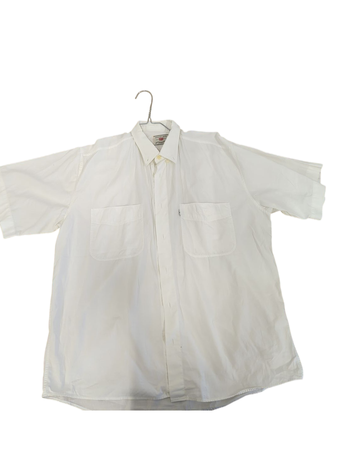 Levi's White Button-Down Shirt - Size L