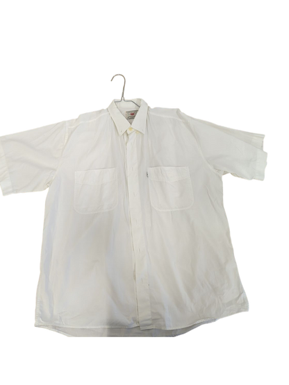 Levi's White Button-Down Shirt - Size L