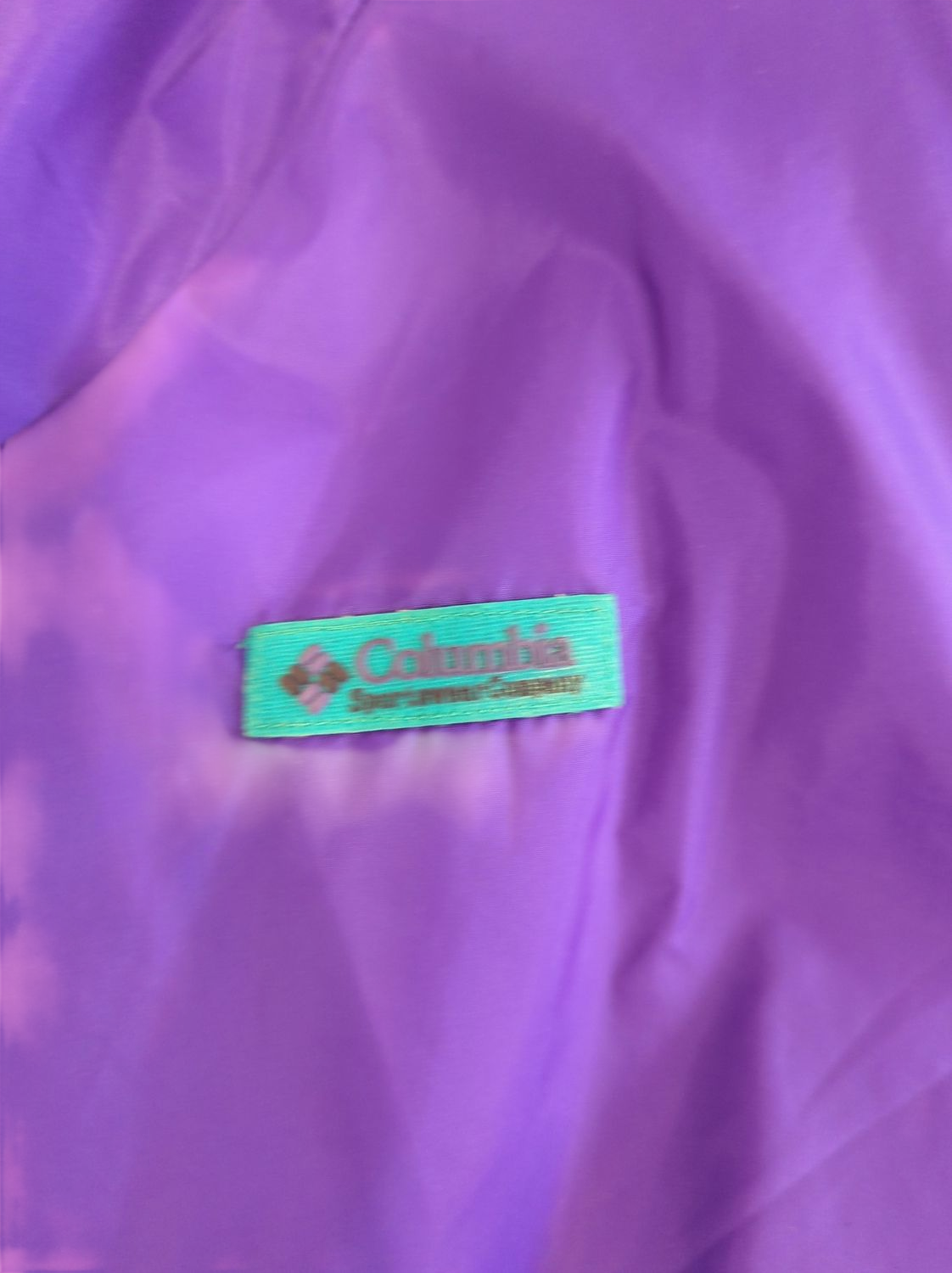Columbia Purple Windbreaker Jacket - Size XL