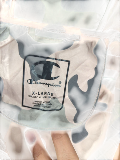 Champion Black Down Puffer Jacket - X-Large