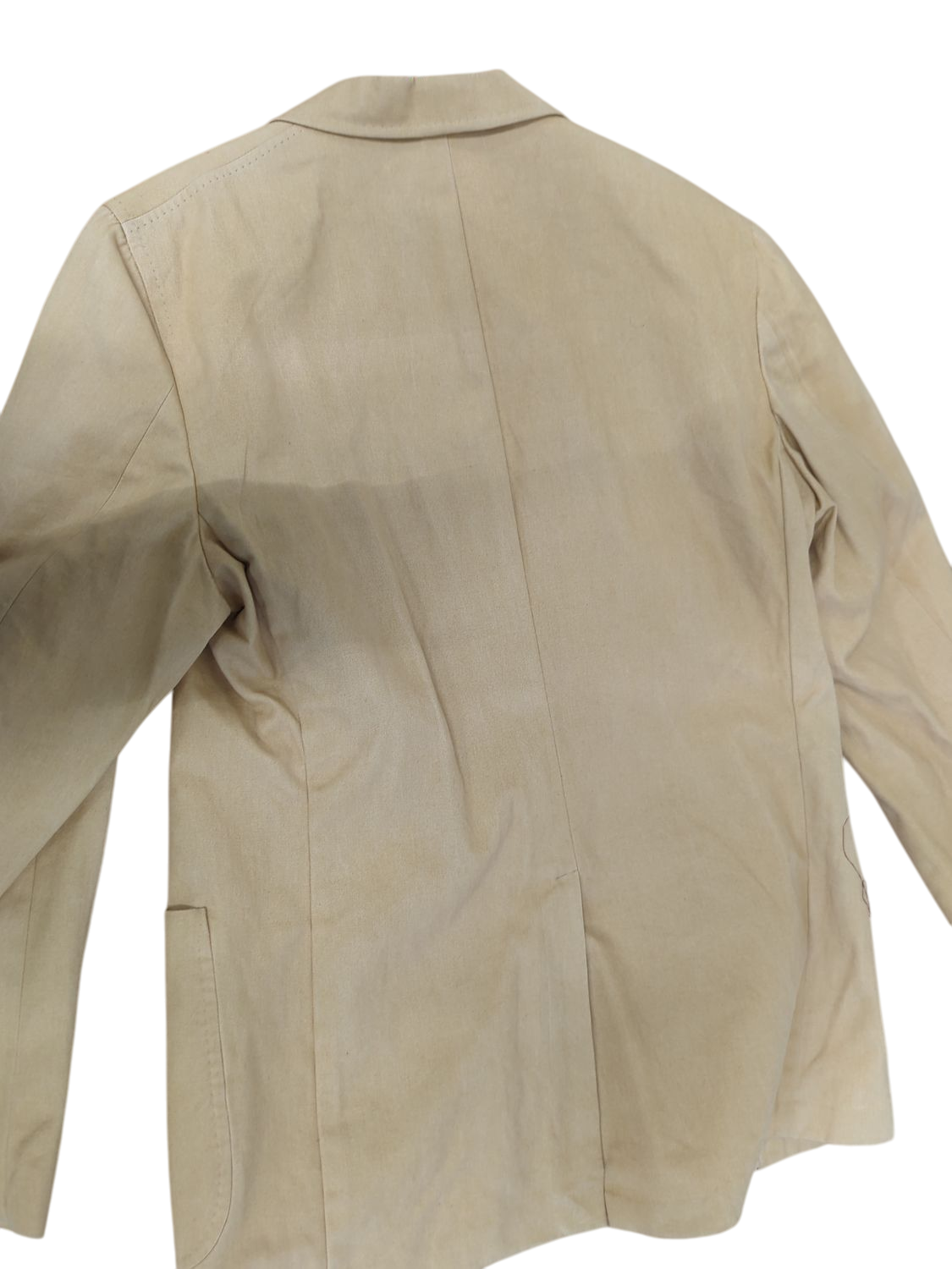 Baldassari Beige Cotton Blazer - Size 52 - Made in Italy