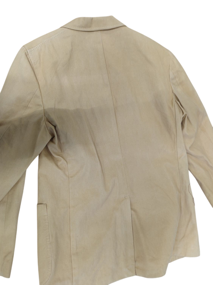 Baldassari Beige Cotton Blazer - Size 52 - Made in Italy