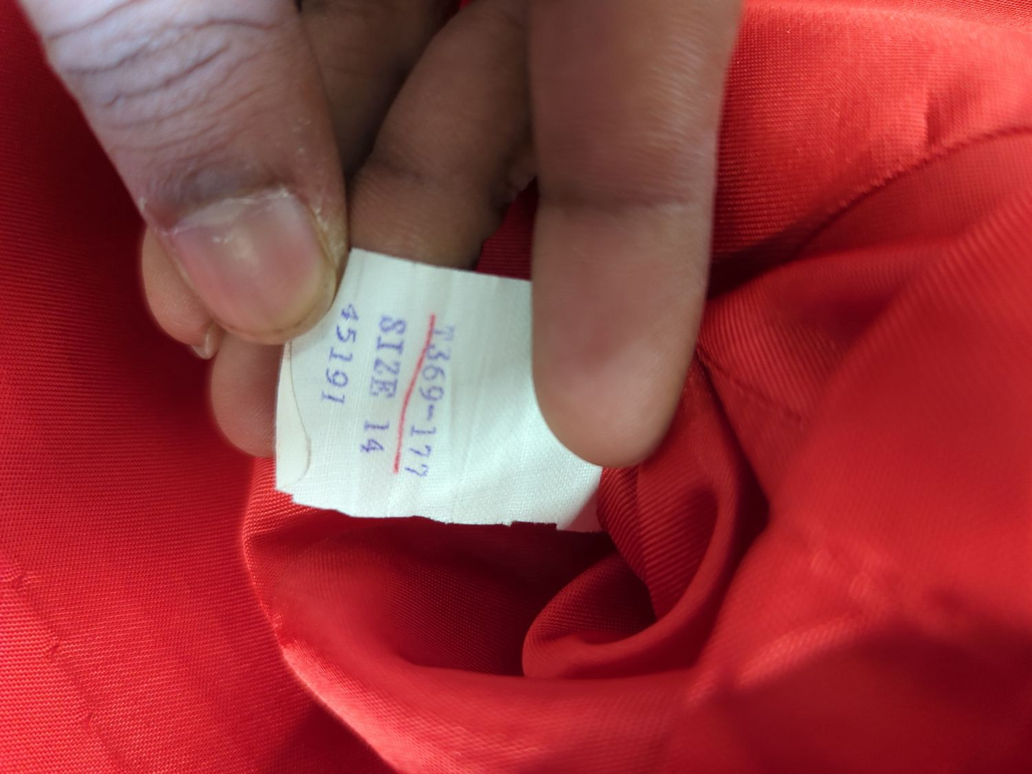 Vintage Red Wool Blend Cropped Jacket - Size 14