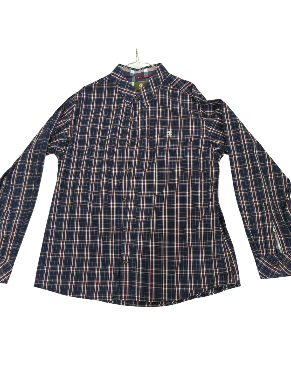Timberland Plaid Button-Down Shirt - Size XL/TG