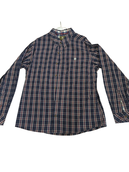 Timberland Plaid Button-Down Shirt - Size XL/TG