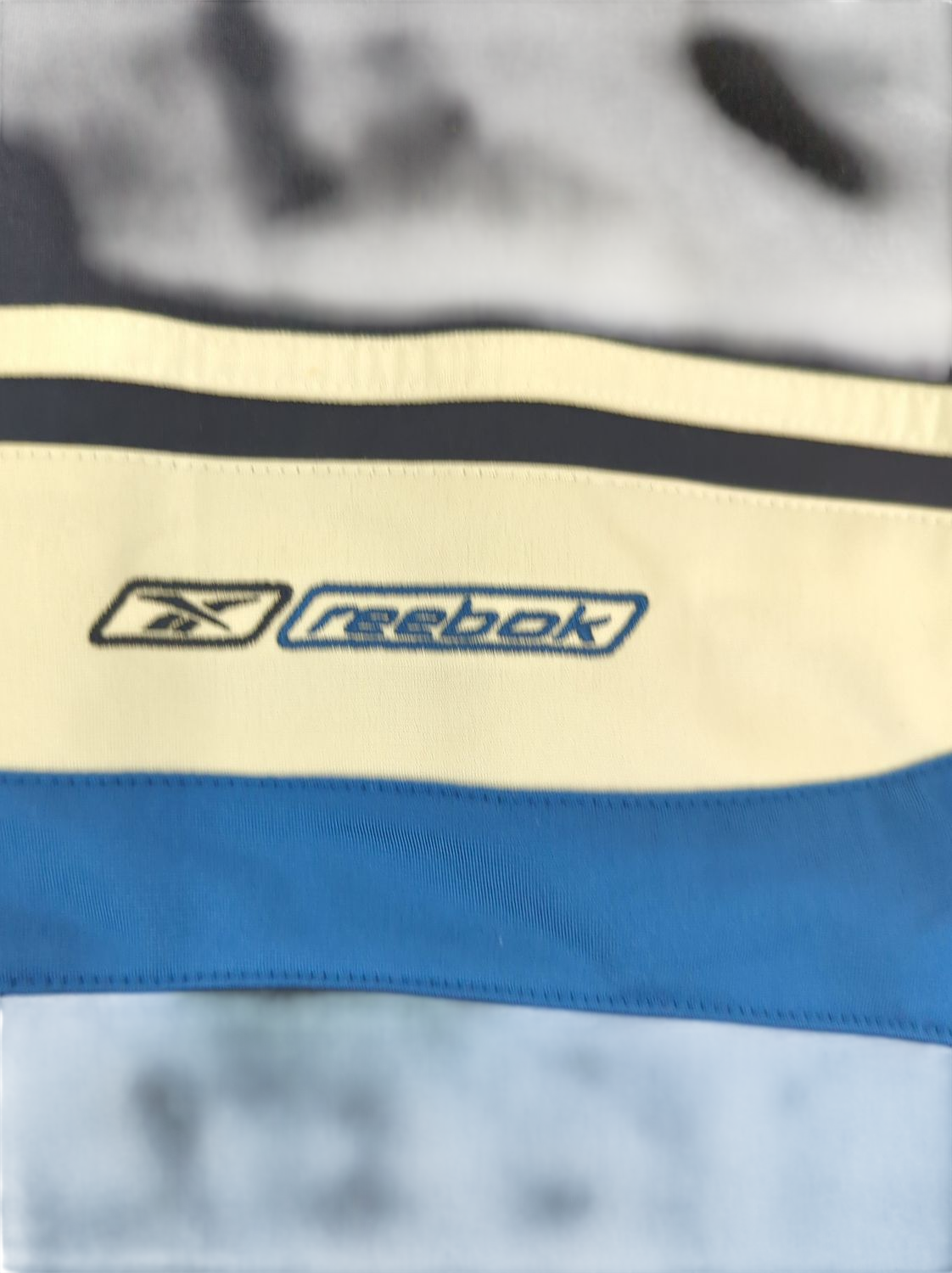Reebok Vintage Windbreaker Jacket - Navy/Blue/White - Size L/XL