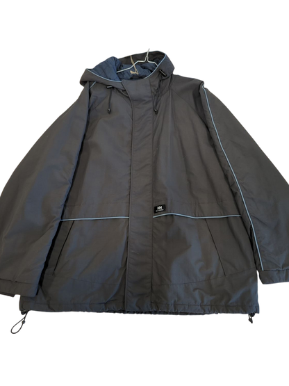 Helly Hansen Grey Windbreaker Jacket - Size XL