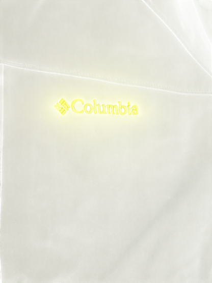 Columbia Black Windbreaker Jacket with Yellow Accents - Size XXL