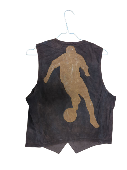 DIRK BIKKEMBERGS Brown Suede Vest - Size 37