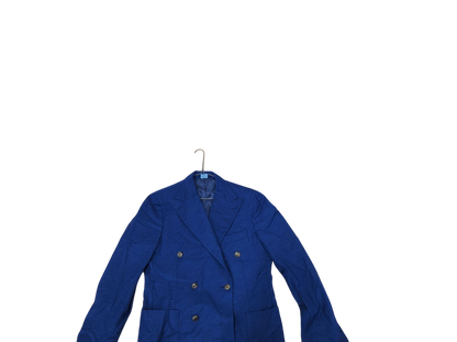 MB Napoli Royal Blue Double-Breasted Wool & Cashmere Blazer