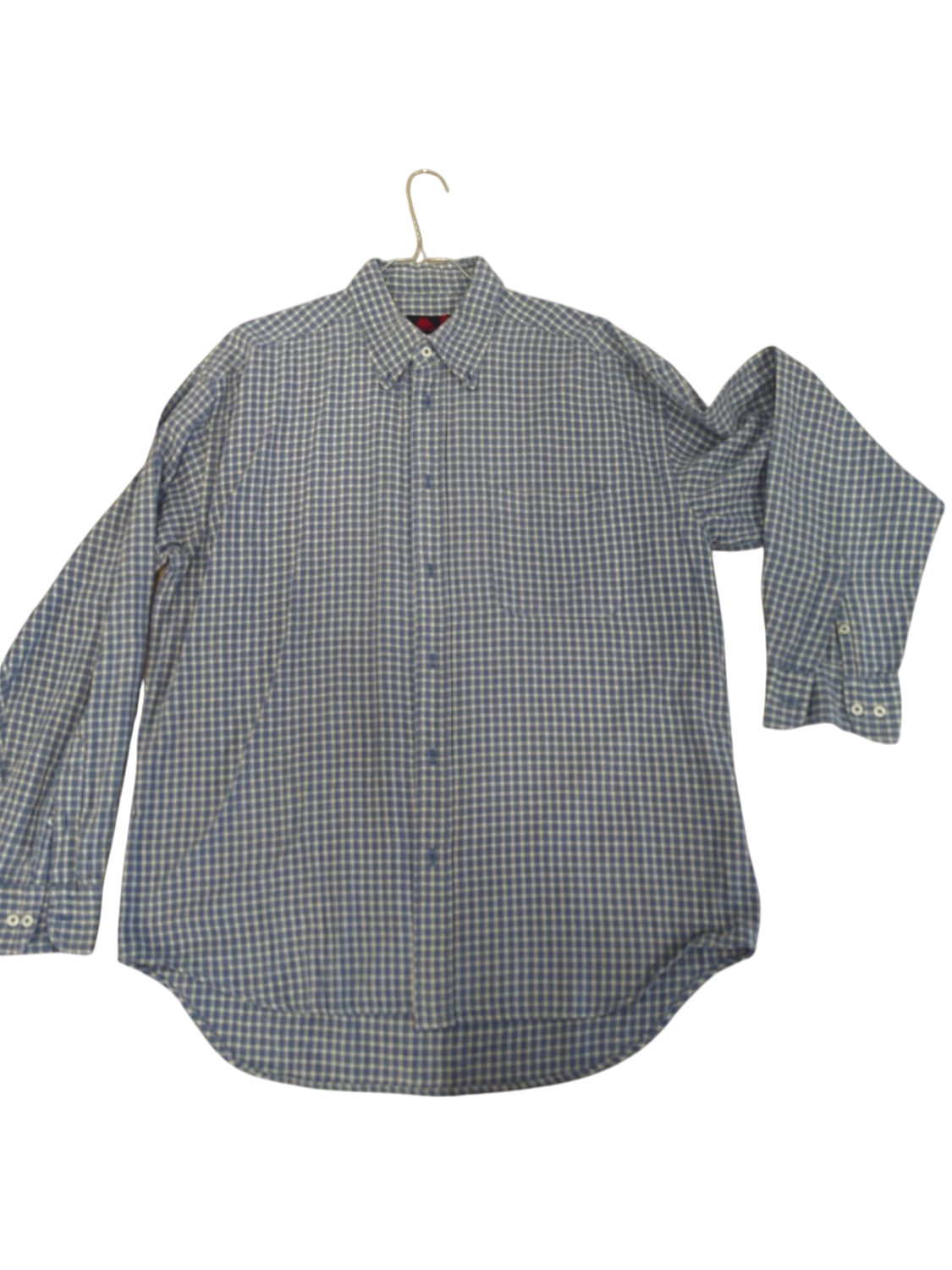 Kappa Robe di Kappa Blue Checkered Button-Down Shirt - Size Large