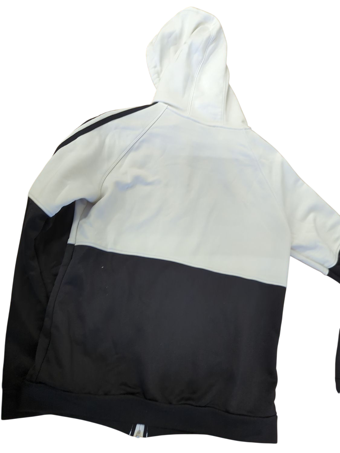 Adidas Black and White Track Jacket - Size M