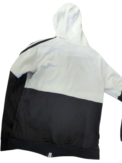 Adidas Black and White Track Jacket - Size M