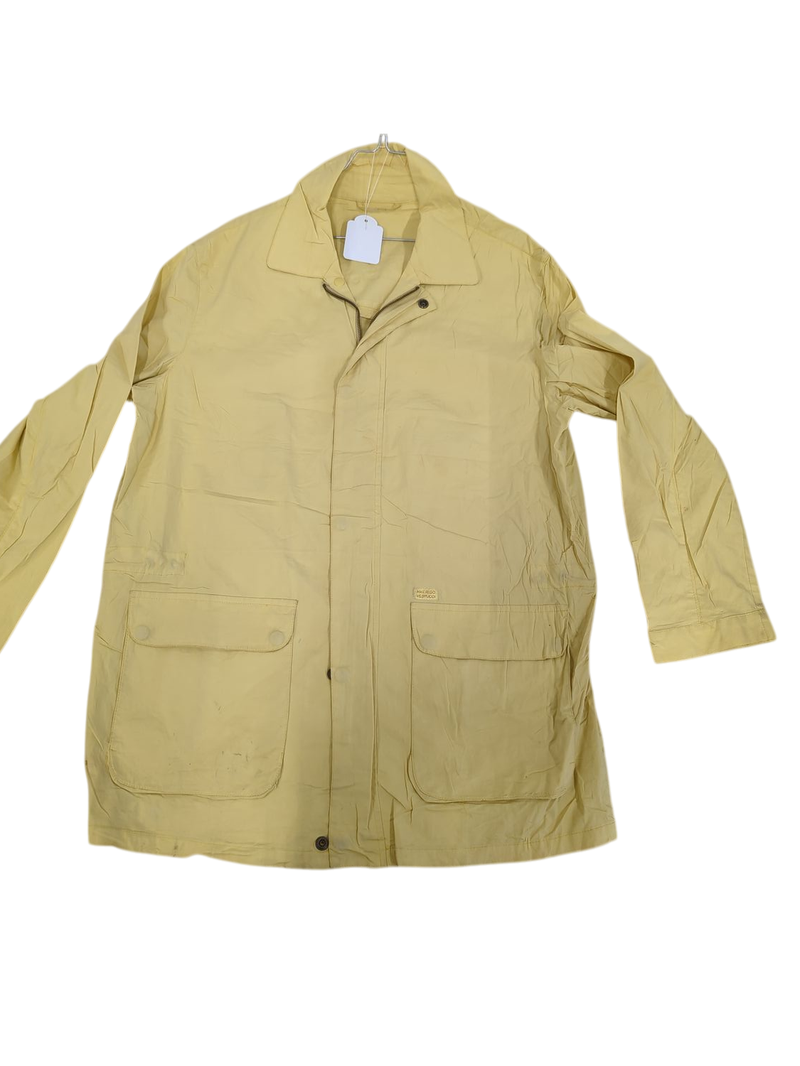 Amerigo Vespucci Yellow Windbreaker Jacket - Size XL