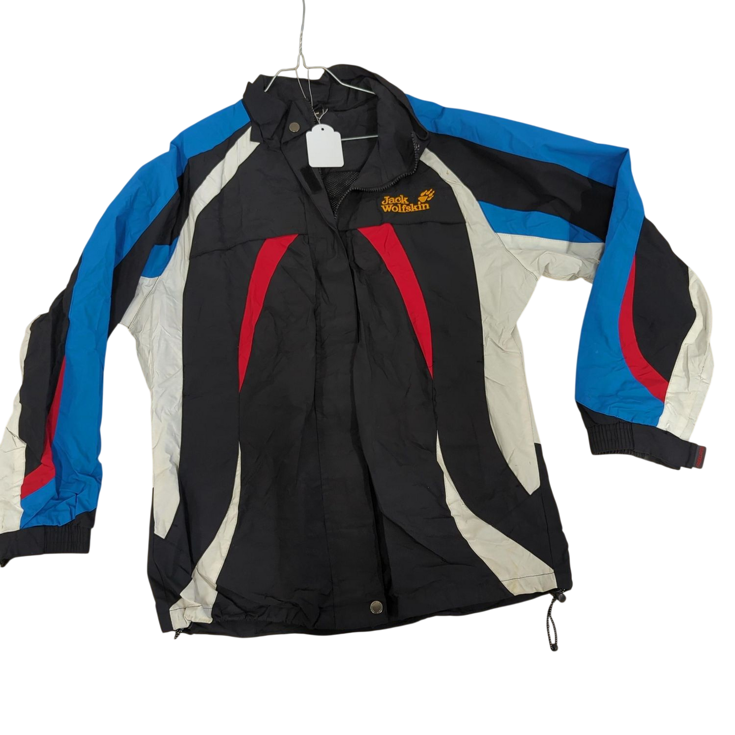 Jack Wolfskin Outdoor Sports Jacket - Size L - Black with Blue Accents