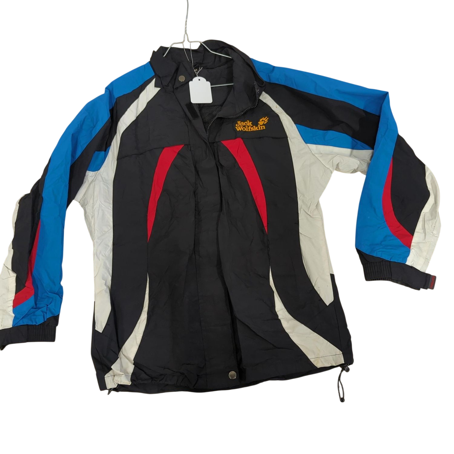 Jack Wolfskin Outdoor Sports Jacket - Size L - Black with Blue Accents