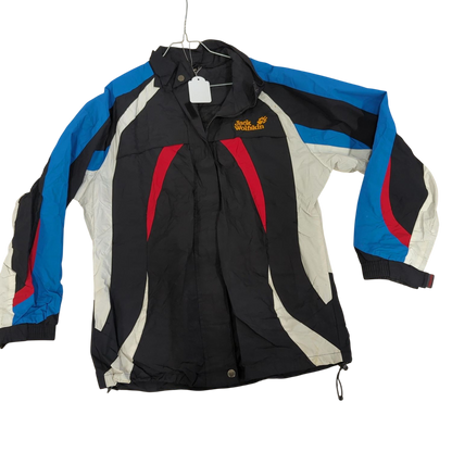 Jack Wolfskin Outdoor Sports Jacket - Size L - Black with Blue Accents