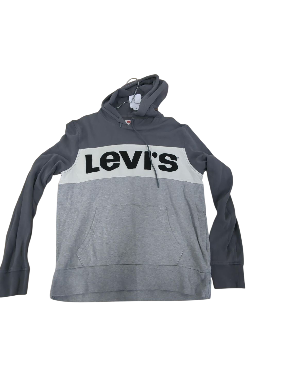 Levi's Colorblock Hoodie - Size M - Grey & White