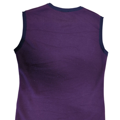 Santino Burgundy Tank Top with Black Trim - Size M