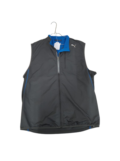 Puma DryCELL Men's Golf Vest - Gray/Blue Lightweight Performance Wear