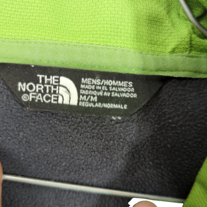 The North Face Black Windbreaker Jacket with Green Accents