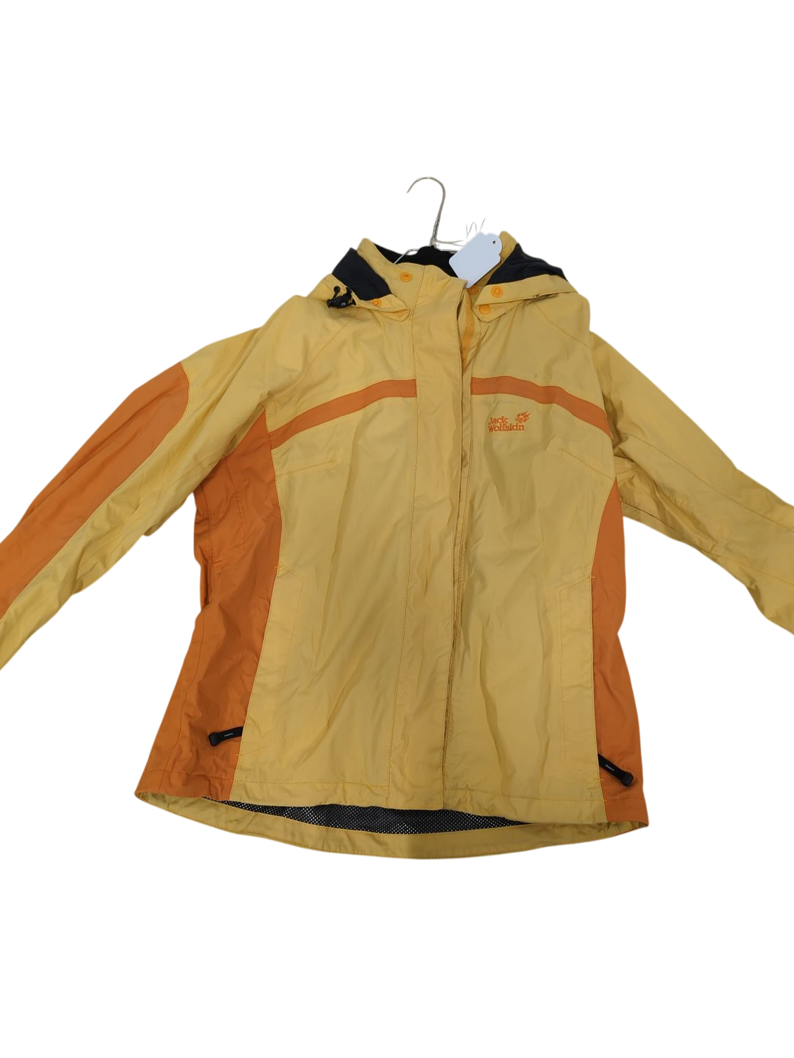 Jack Wolfskin Yellow & Orange Windbreaker Jacket - Size L