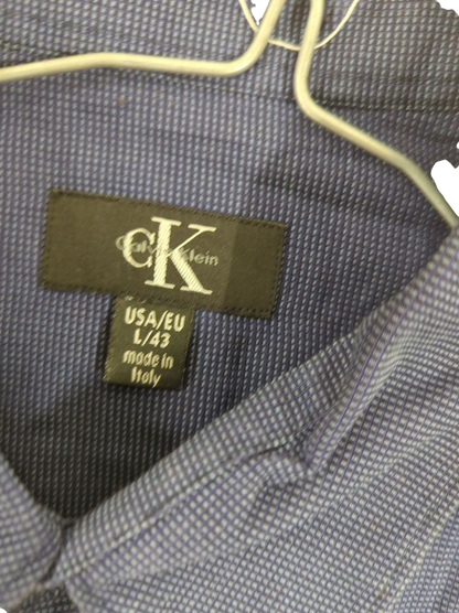 CK Calvin Klein Navy Button-Down Shirt - Size L/43