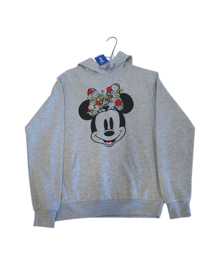 Disney Mickey Mouse Grey Sweatshirt - Floral Design