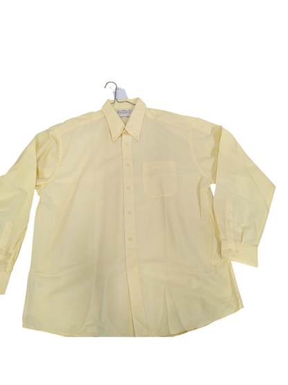 Marks & Spencer Yellow Oxford Button-Down Shirt - Size 17½
