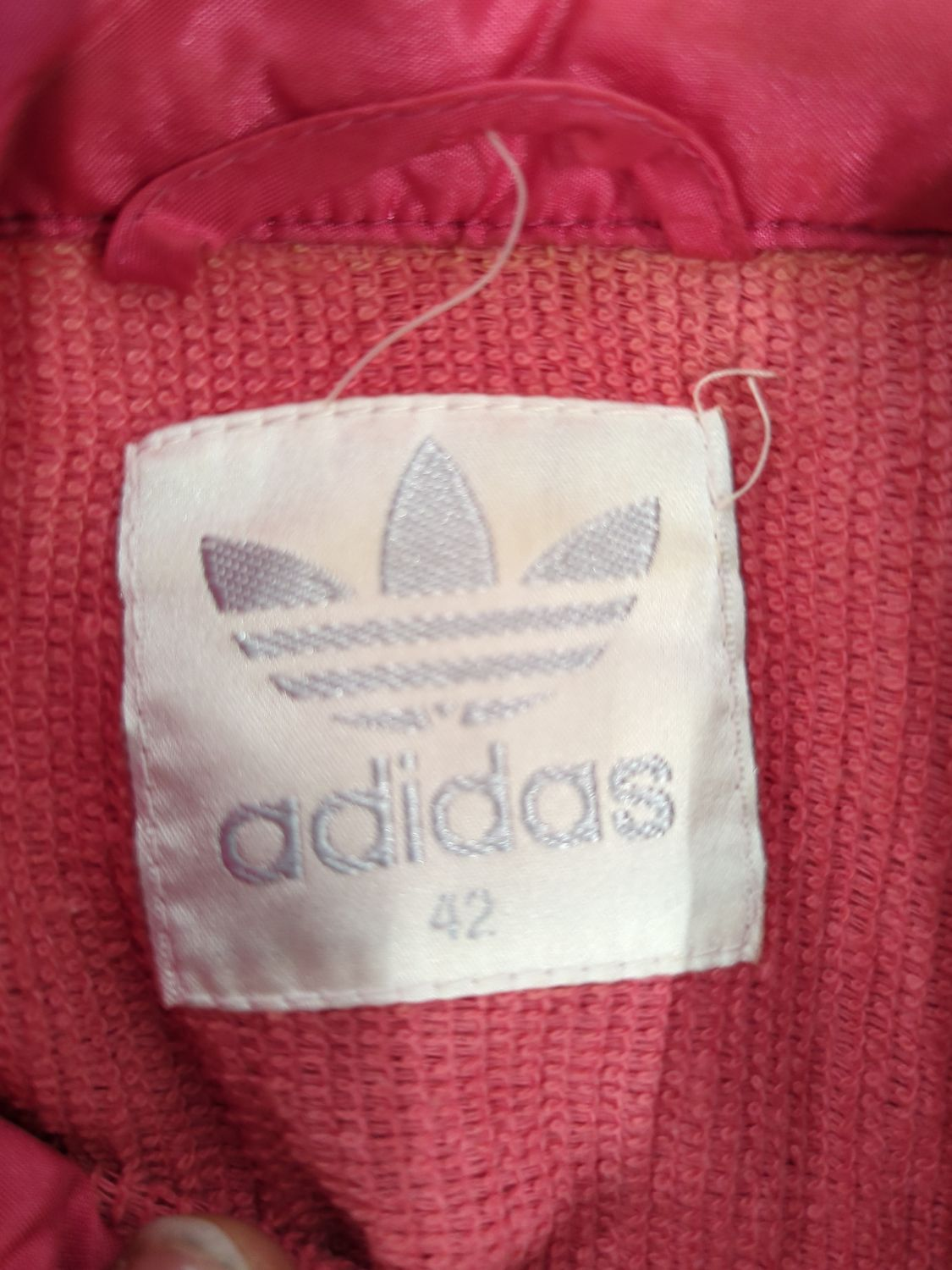 Vintage Adidas Pink & Navy Windbreaker Jacket - Size 42