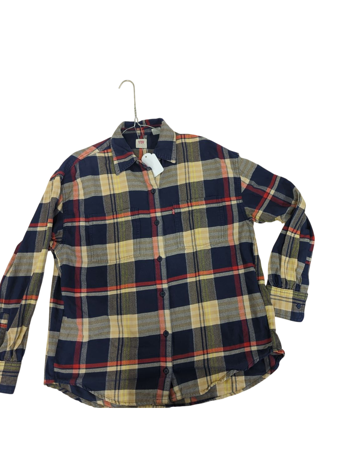 Levi's Plaid Flannel Button-Down Shirt - Size S