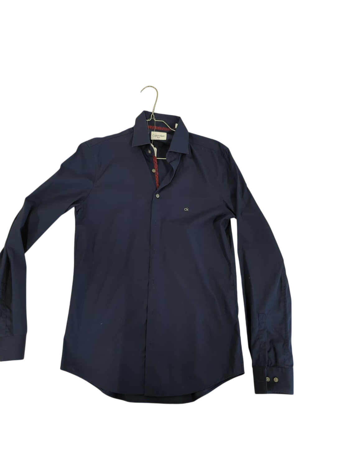 Calvin Klein Navy Button-Down Shirt - Slim Fit - Size 38/15