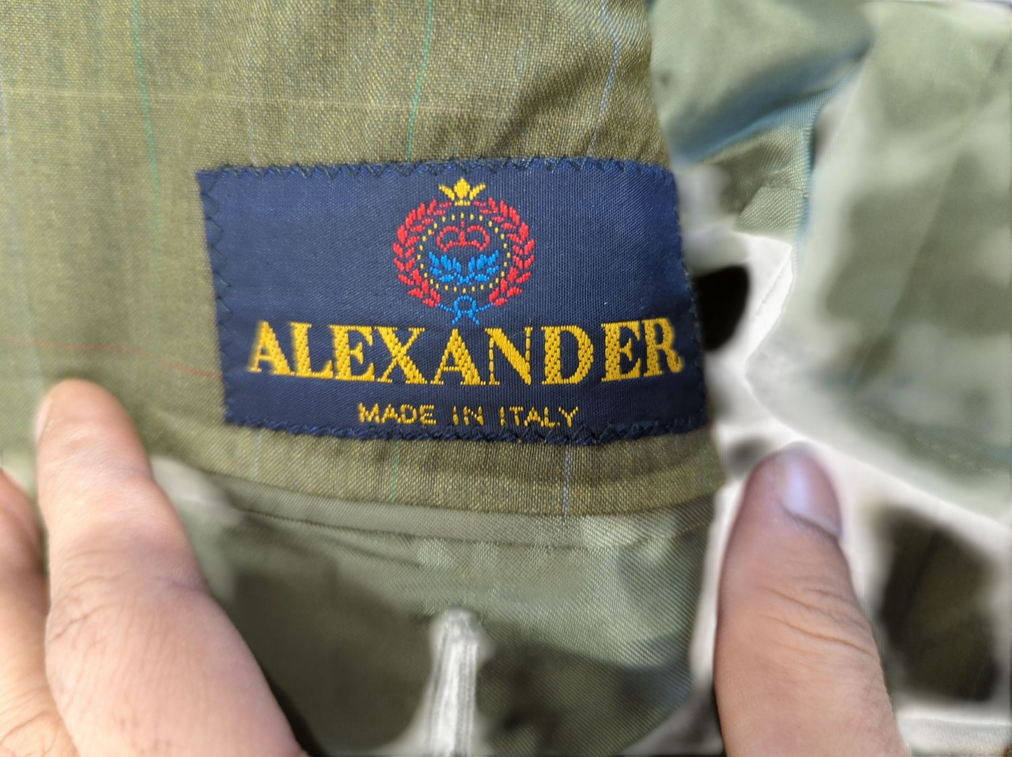 Alexander Men's Olive Green Blazer - Made in Italy