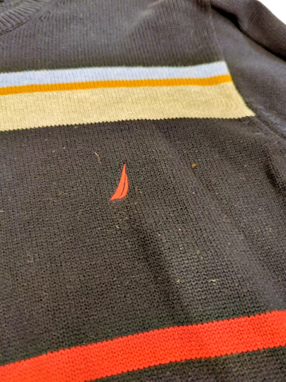 Nautica Striped Crew Neck Sweater - Size M