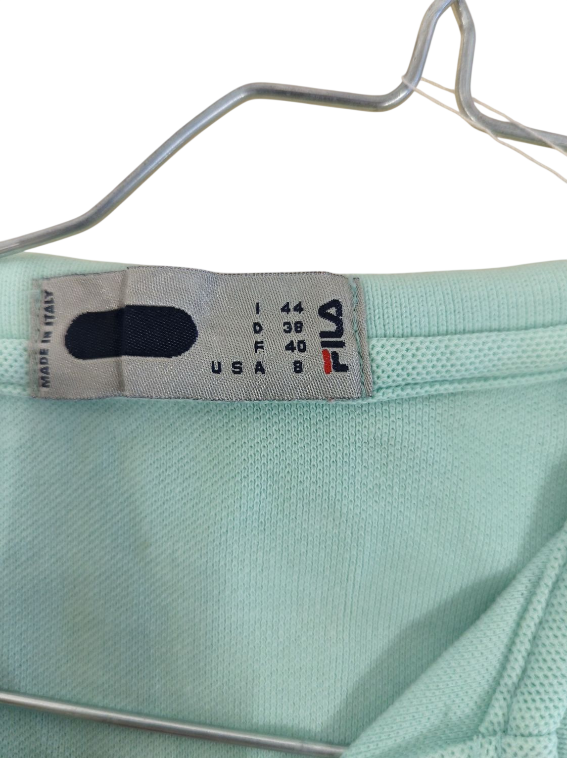 FILA Mint Sleeveless Polo Top - Size M - Made in Italy