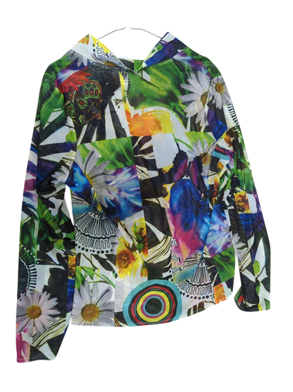 Desigual Colorful Floral Print Blazer - Size 44