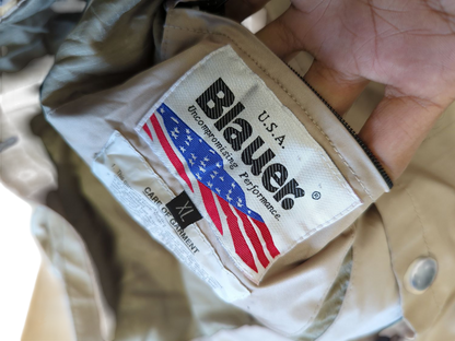 Blauer USA Beige Lightweight Windbreaker Jacket - Size XL